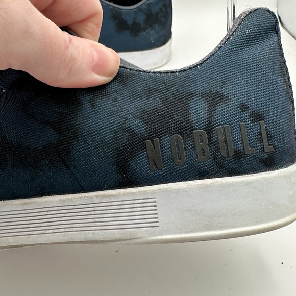 Nobull Sneaker Shoes Mens 6.5 Womens 8 Blue Black‎ Canvas Tie Dye Workout Gym - Picture 9 of 12